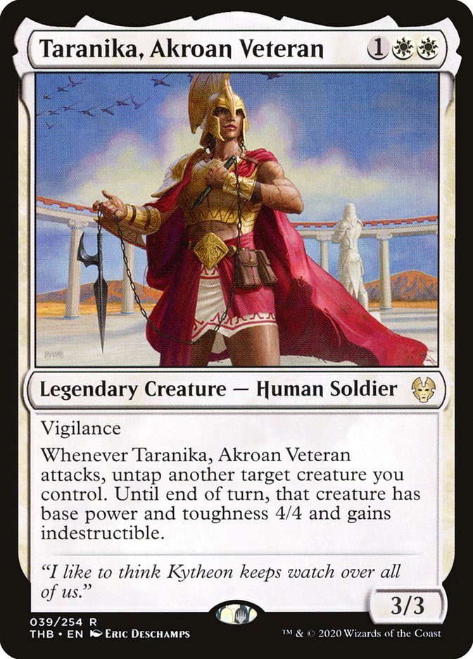 Taranika, Akroan Veteran [Theros Beyond Death] (THB 39)
