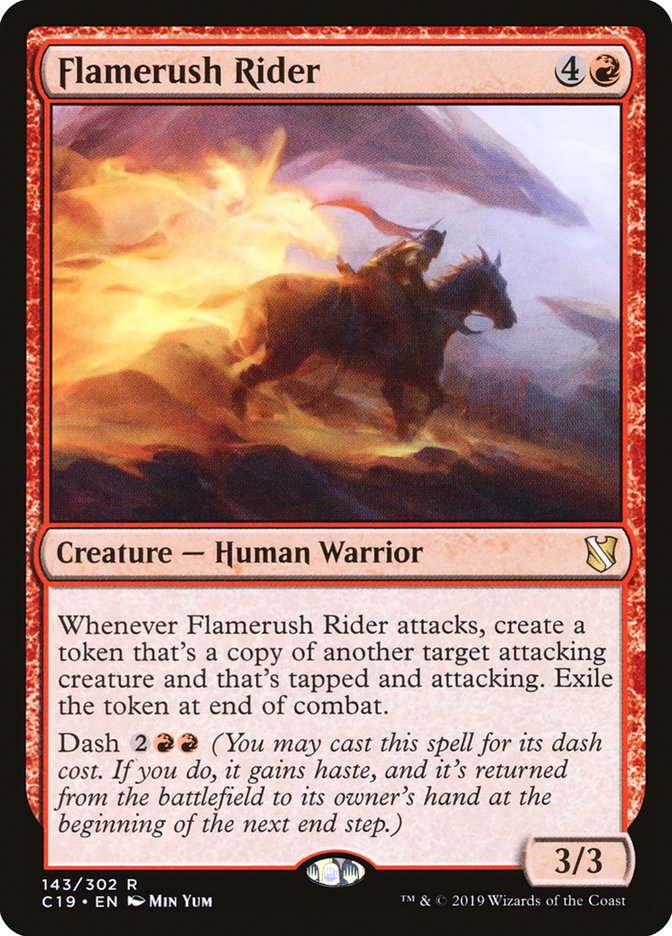 Flamerush Rider [Commander 2019] (C19 143)