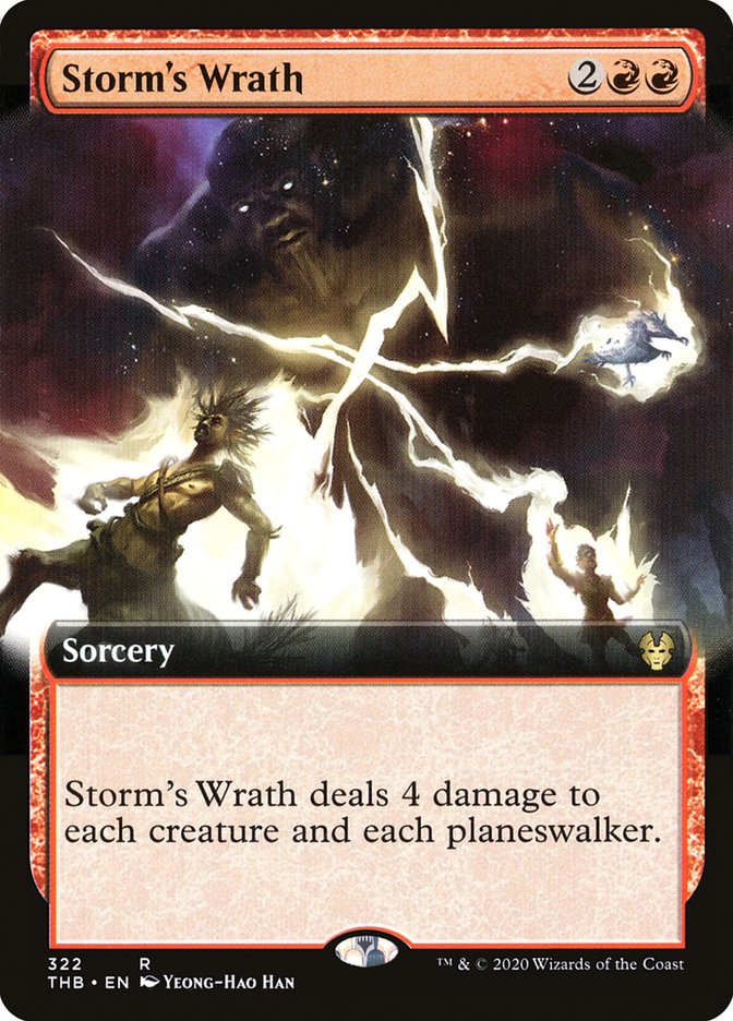 Storm's Wrath (Extended Art) [Theros Beyond Death] (THB 322)