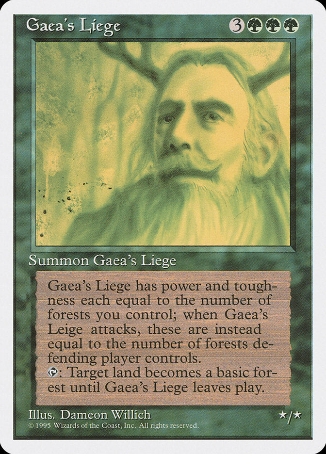 Gaea's Liege [Fourth Edition] (4ED 247)