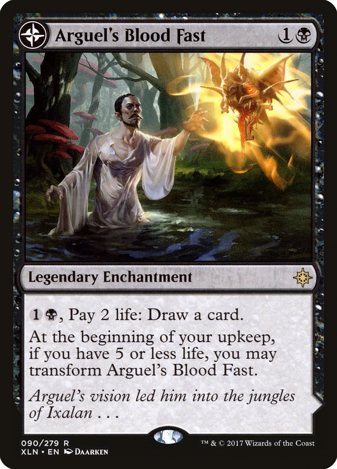 Arguel's Blood Fast // Temple of Aclazotz [Ixalan] (XLN 90)