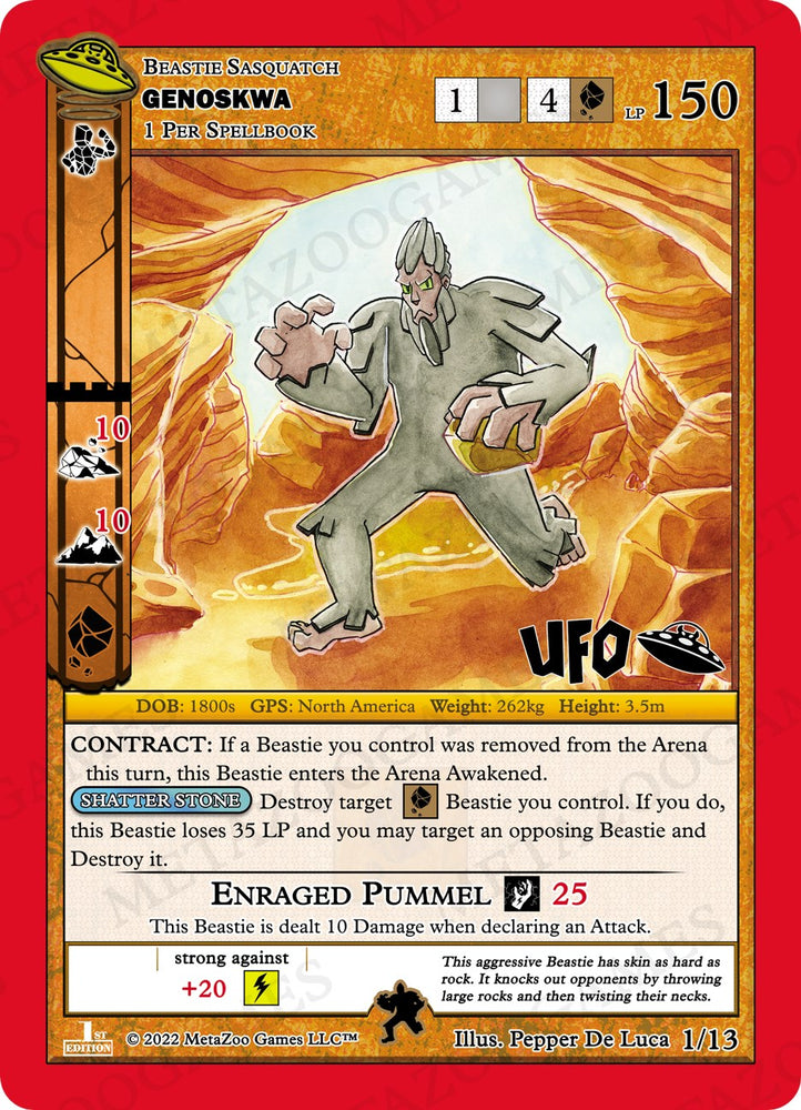 Genoskwa [Cryptid Nation: UFO First Edition Tribal Theme Decks]