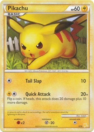 Pikachu (2/30) [HeartGold & SoulSilver: Trainer Kit - Gyarados & Raichu]