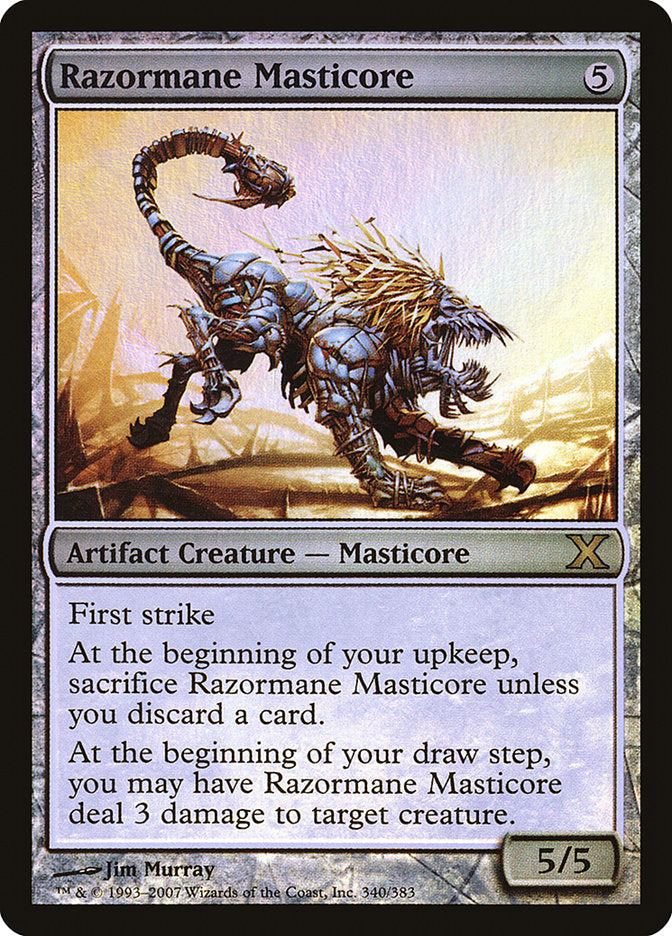 Razormane Masticore (Premium Foil) [Tenth Edition] (10E 340)