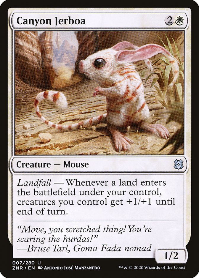 Canyon Jerboa [Zendikar Rising] (ZNR 7)