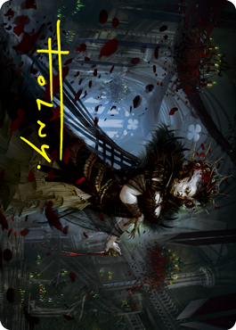 Falkenrath Forebear Art Card (Gold-Stamped Signature) [Innistrad: Crimson Vow Art Series] (AVOW 33)