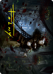 Falkenrath Forebear Art Card (Gold-Stamped Signature) [Innistrad: Crimson Vow Art Series] (AVOW 33)
