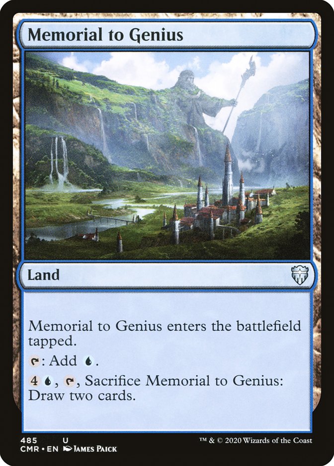 Memorial to Genius [Commander Legends] (CMR 485)