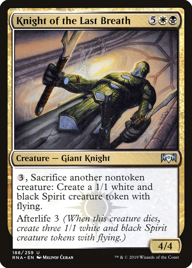 Knight of the Last Breath [Ravnica Allegiance] (RNA 188)