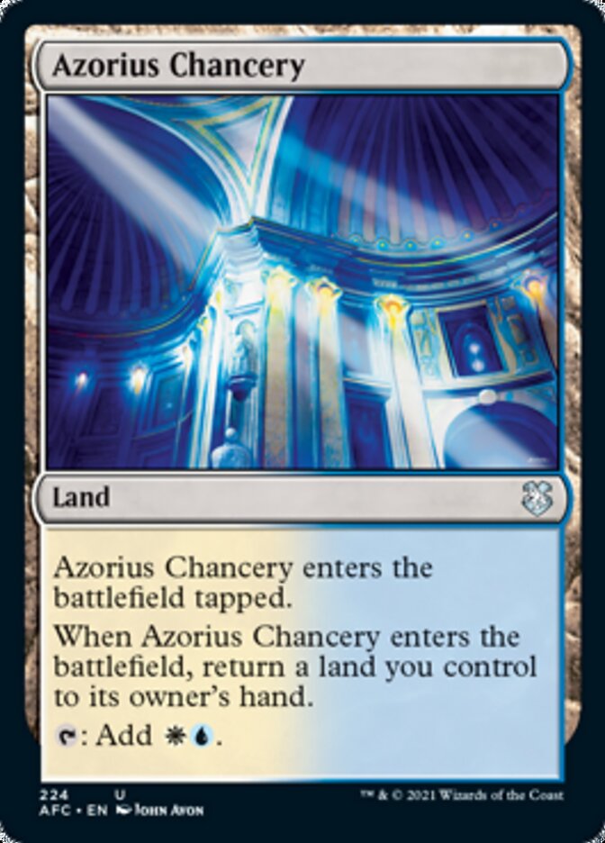 Azorius Chancery [Dungeons & Dragons: Adventures in the Forgotten Realms Commander] (AFC 224)