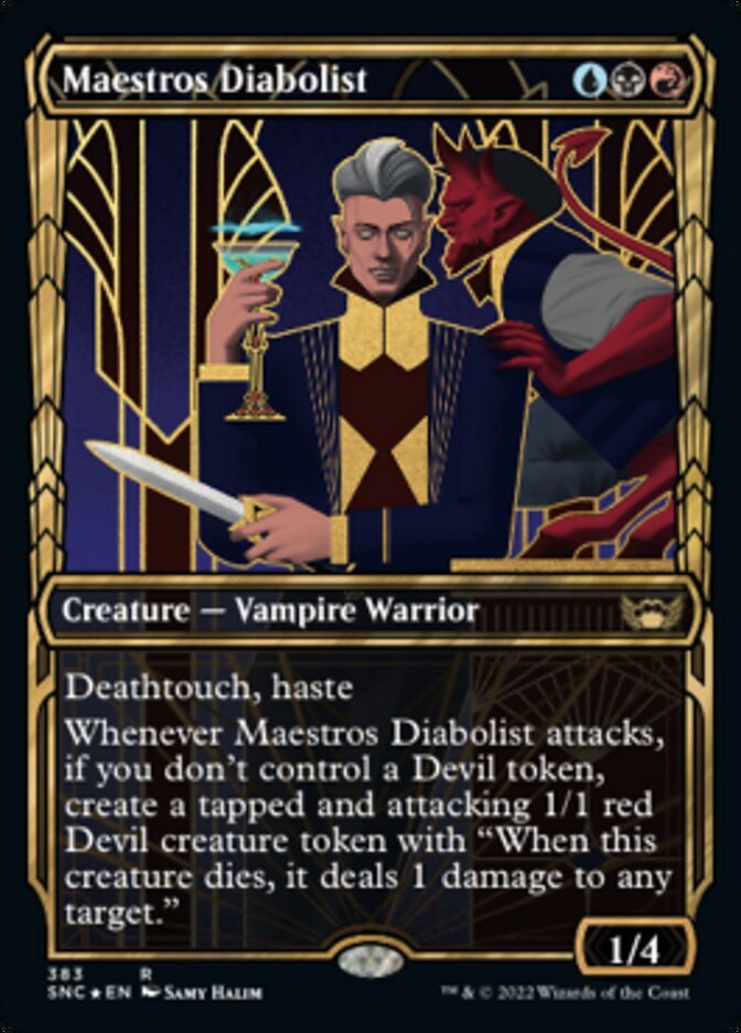 Maestros Diabolist (Showcase Golden Age Gilded Foil) (SNC 383)