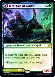 Jorn, God of Winter // Kaldring, the Rimestaff   [Kaldheim Prerelease Promos] (PKHM 179)