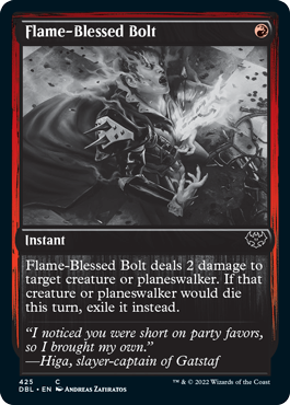 Flame-Blessed Bolt [Innistrad: Double Feature] (DBL 425)
