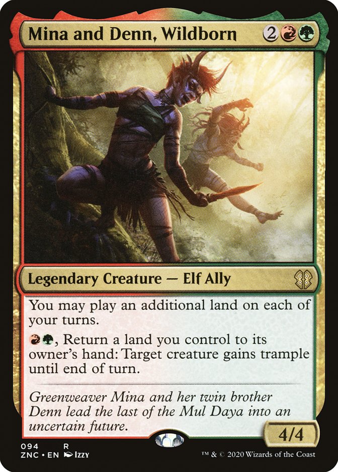 Mina and Denn, Wildborn [Zendikar Rising Commander] (ZNC 94)
