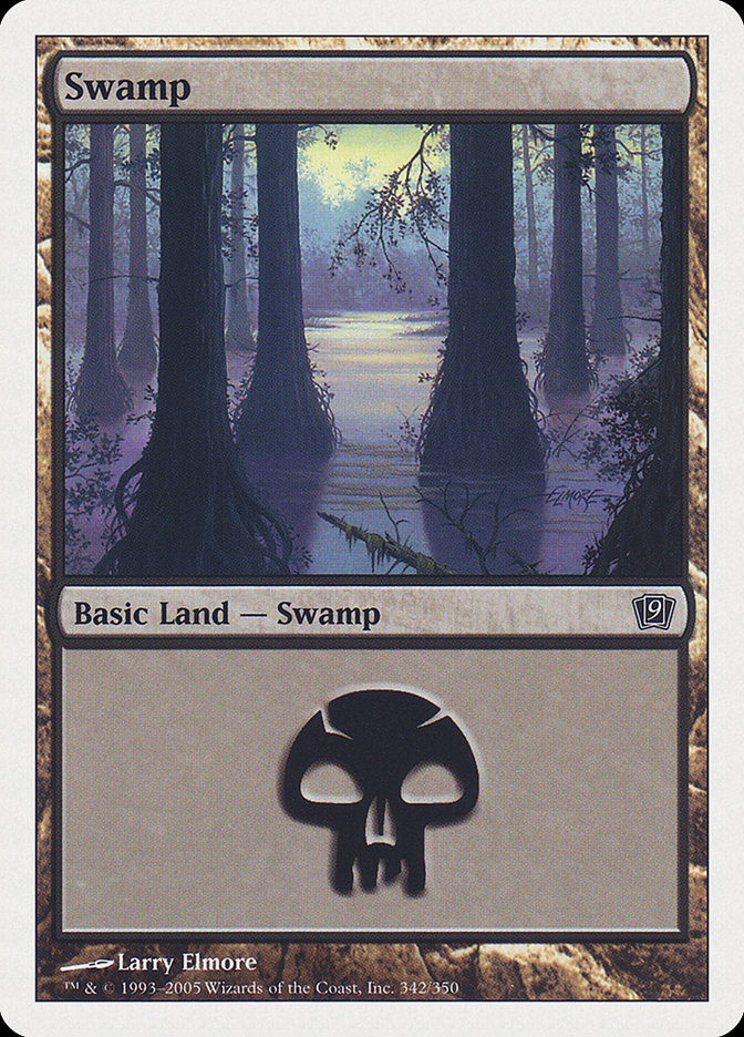 Swamp (#342) [Ninth Edition] (9ED 342)