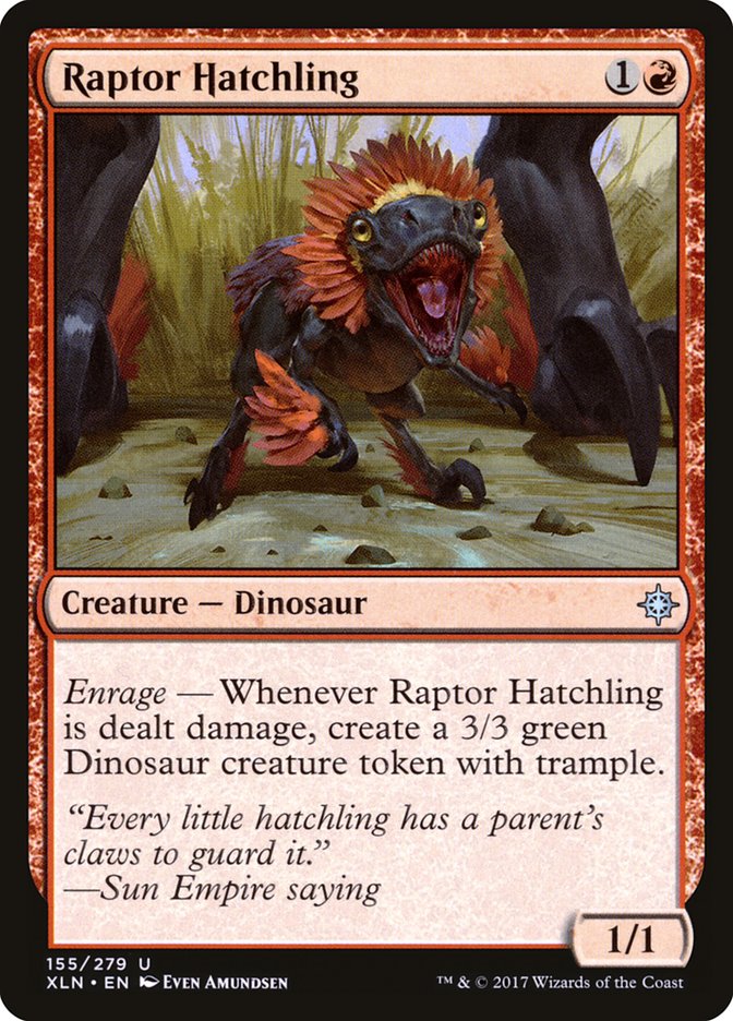 Raptor Hatchling [Ixalan] (XLN 155)