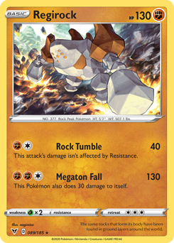 Regirock (89) [Sword & Shield: Vivid Voltage]