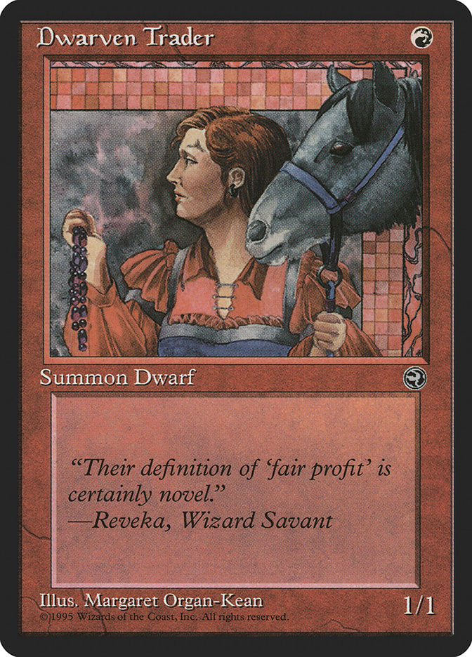 Dwarven Trader (Reveka Flavor Text) [Homelands] (HML 72A)