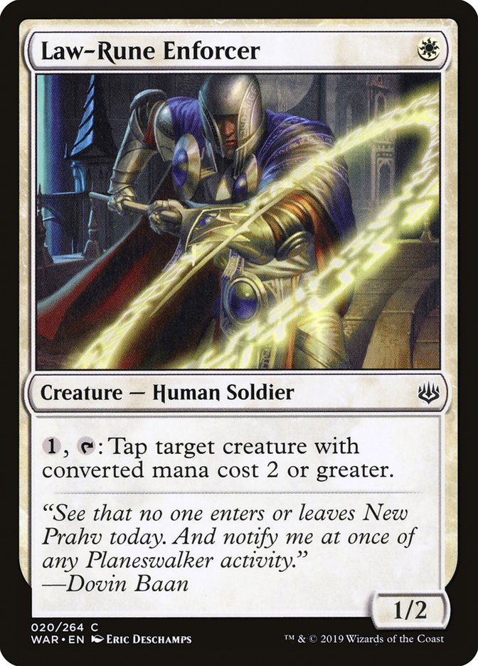 Law-Rune Enforcer [War of the Spark] (WAR 20)