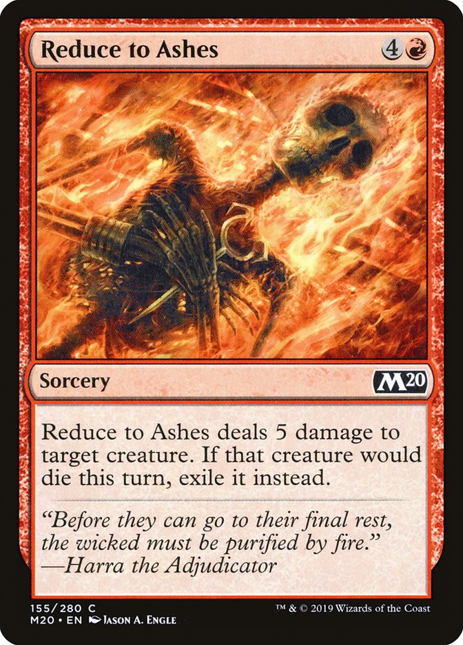 Reduce to Ashes [Core Set 2020] (M20 155)