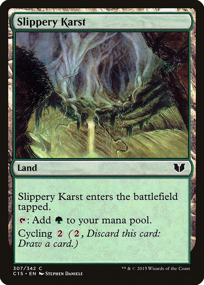 Slippery Karst [Commander 2015] (C15 307)