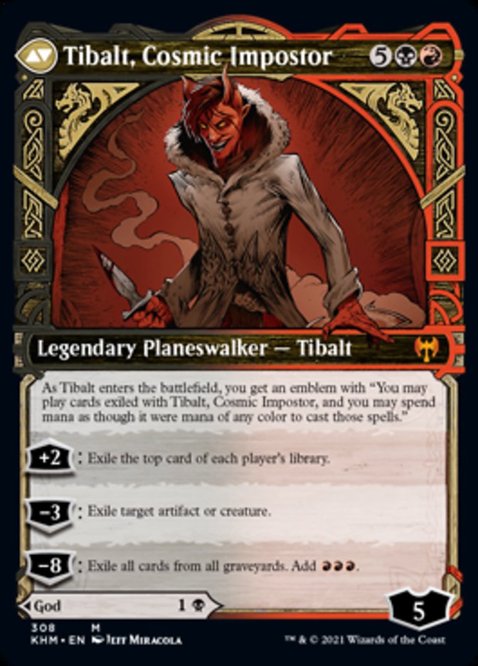 Valki, God of Lies // Tibalt, Cosmic Impostor (Showcase) [Kaldheim] (KHM 308)