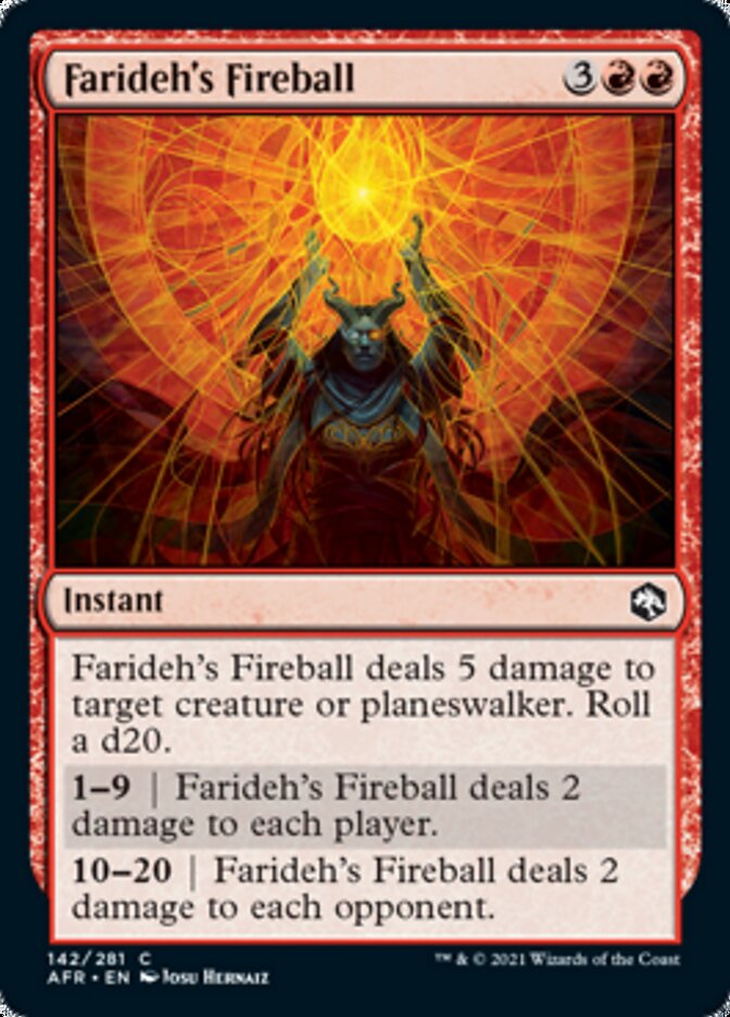 Farideh's Fireball [Dungeons & Dragons: Adventures in the Forgotten Realms] (AFR 142)