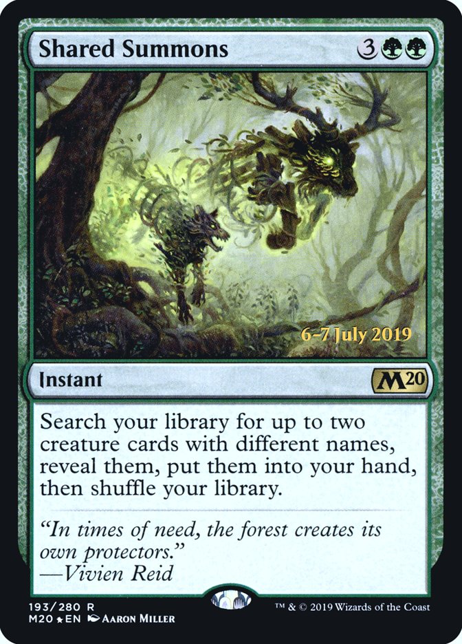 Shared Summons  [Core Set 2020 Prerelease Promos] (PM20 193S)