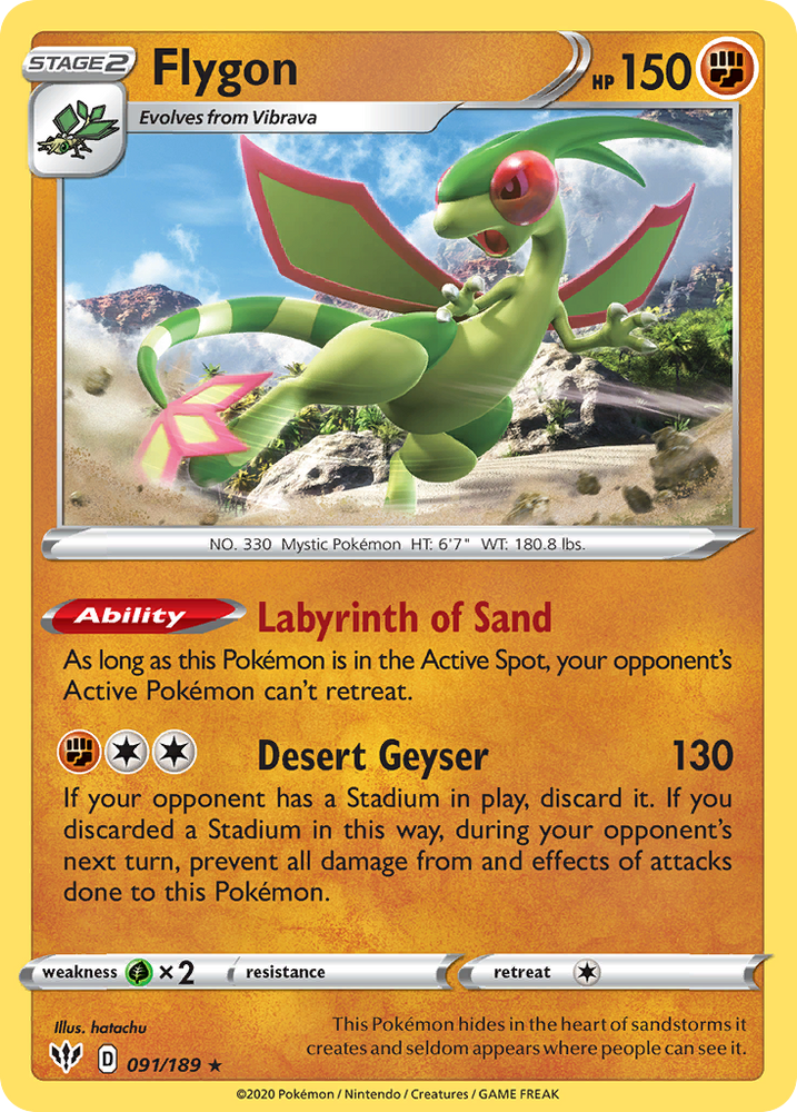 Flygon (91/189) [Sword & Shield: Darkness Ablaze]