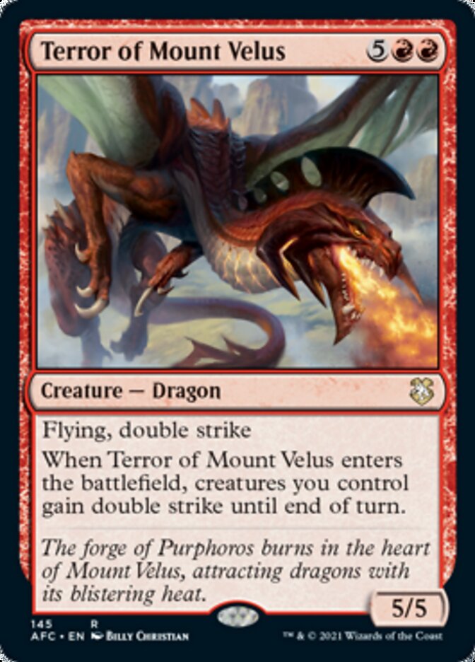 Terror of Mount Velus [Dungeons & Dragons: Adventures in the Forgotten Realms Commander] (AFC 145)