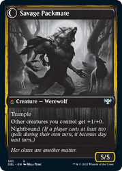 Child of the Pack // Savage Packmate [Innistrad: Double Feature] (DBL 501)