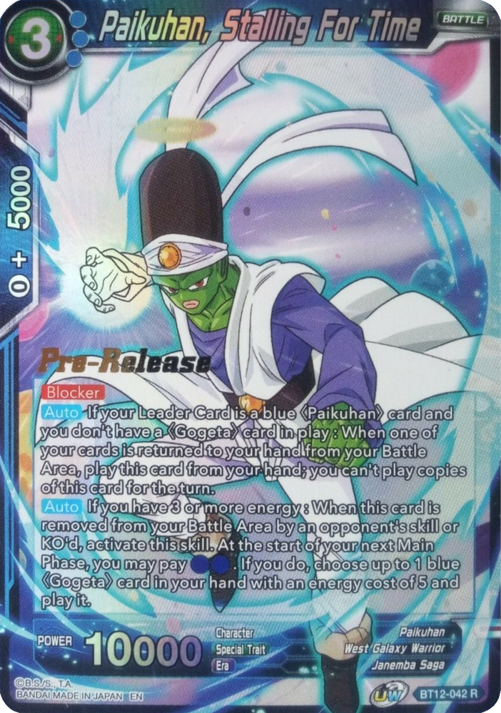 Paikuhan, Stalling for Time [BT12-042]