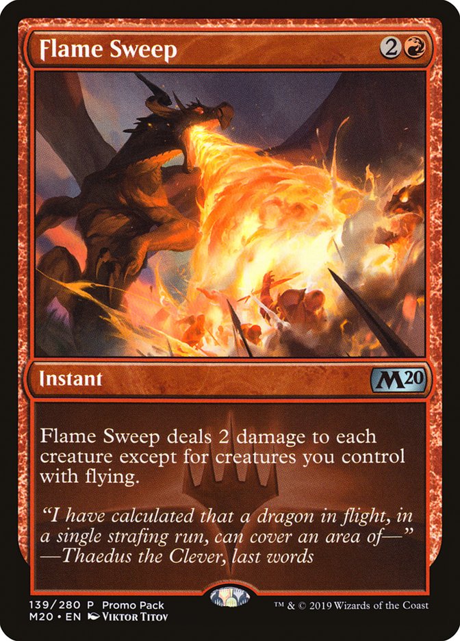 Flame Sweep (Promo Pack) [Core Set 2020 Promos] (PM20 139)