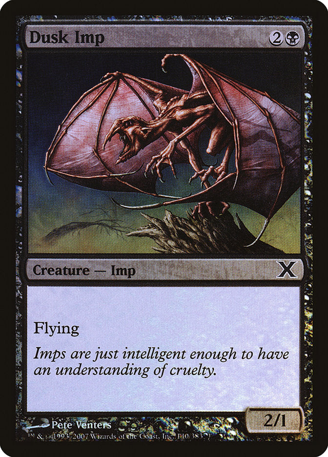 Dusk Imp (Premium Foil) [Tenth Edition] (10E 140)