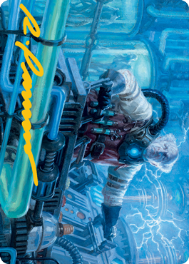 Ludevic, Necrogenius Art Card (Gold-Stamped Signature) [Innistrad: Midnight Hunt Art Series] (AMID 65)
