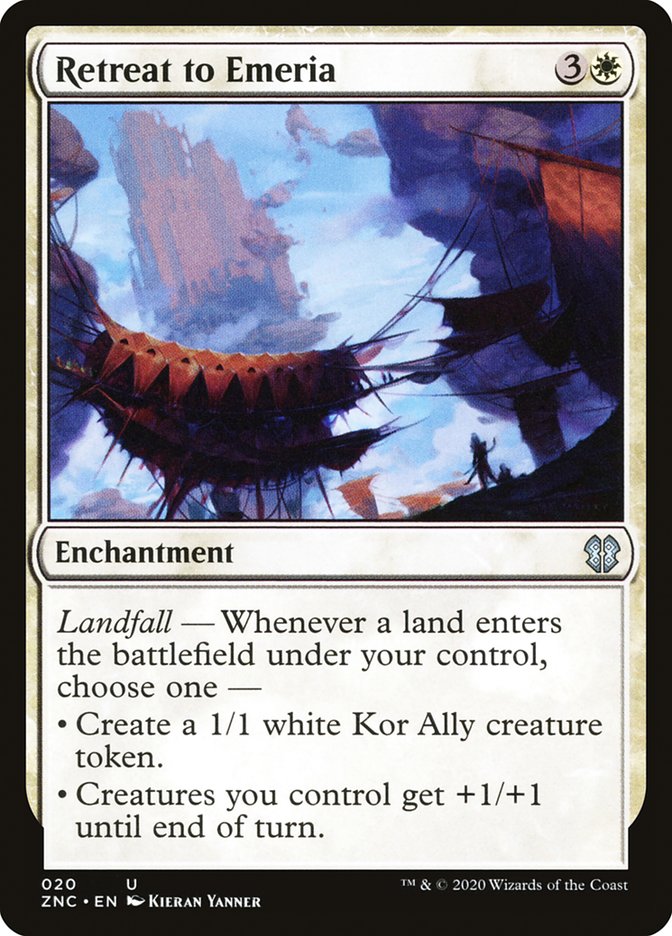 Retreat to Emeria [Zendikar Rising Commander] (ZNC 20)
