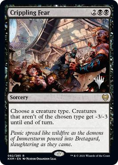 Crippling Fear [Kaldheim Promo Pack] (PKHM 82)