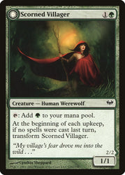 Scorned Villager // Moonscarred Werewolf [Dark Ascension] (DKA 125)