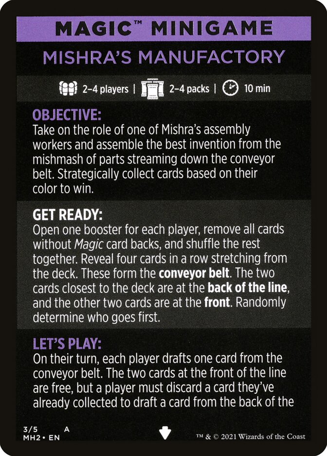 Mishra's Manufactory (Magic Minigame) [Modern Horizons 2 Minigame] (MMH2 3)