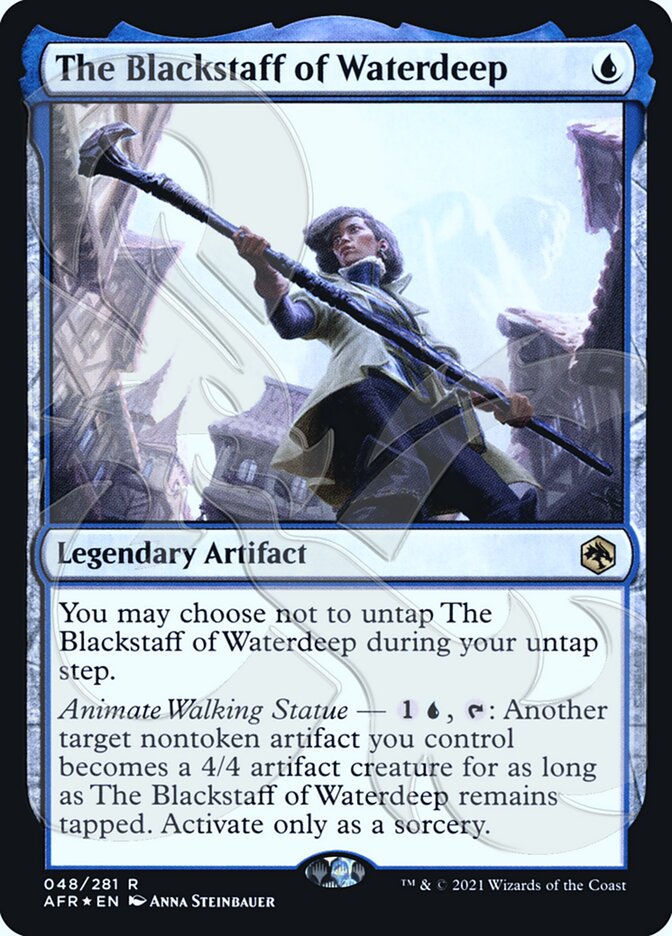The Blackstaff of Waterdeep (Ampersand Promo) [Dungeons & Dragons: Adventures in the Forgotten Realms Promos] (PAFR 48A)