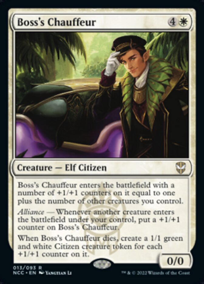 Boss's Chauffeur [Streets of New Capenna Commander] (NCC 13)