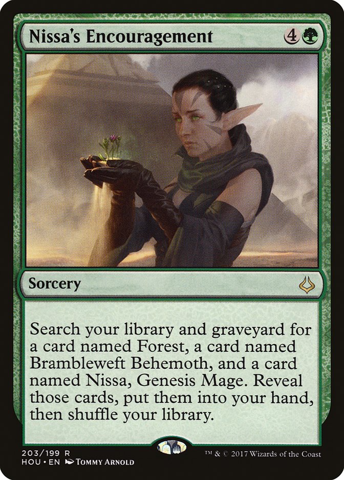 Nissa's Encouragement [Hour of Devastation] (HOU 203)