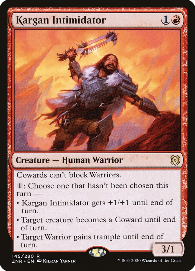 Kargan Intimidator [Zendikar Rising] (ZNR 145)