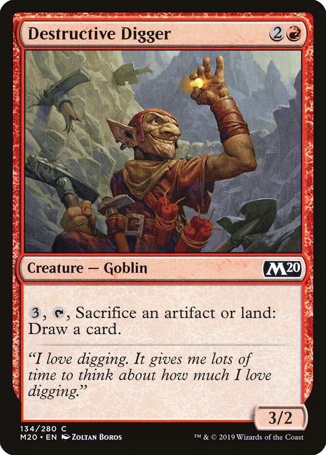 Destructive Digger [Core Set 2020] (M20 134)