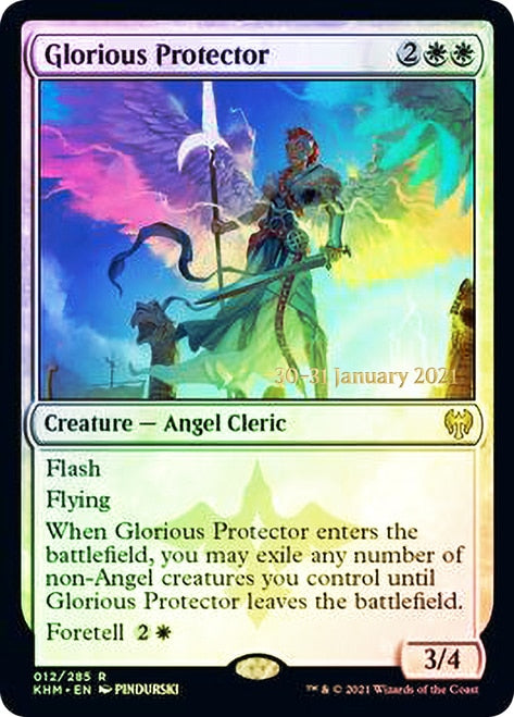 Glorious Protector  [Kaldheim Prerelease Promos] (PKHM 12)