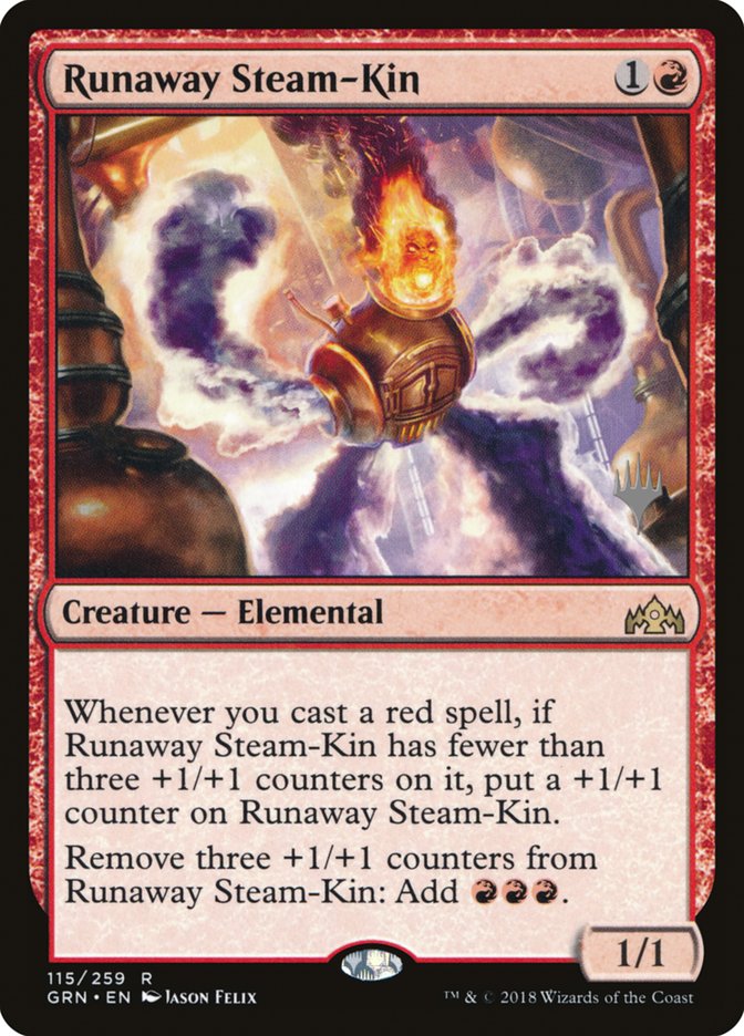 Runaway Steam-Kin (Promo Pack) [Guilds of Ravnica Promos] (PGRN 115P)