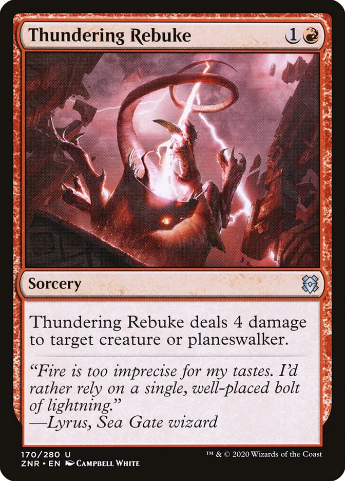 Thundering Rebuke [Zendikar Rising] (ZNR 170)