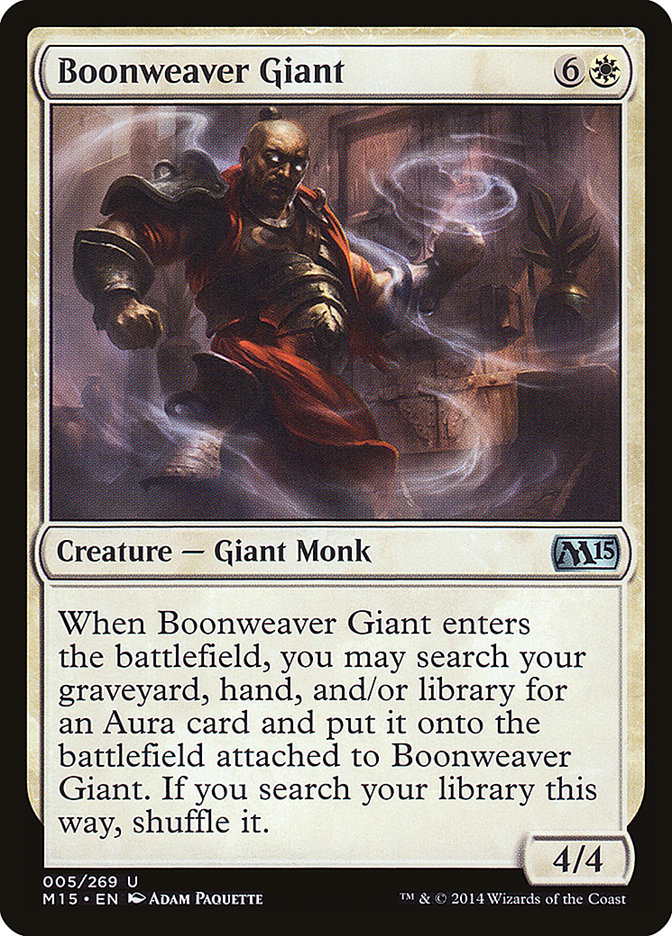 Boonweaver Giant [Magic 2015] (M15 5)
