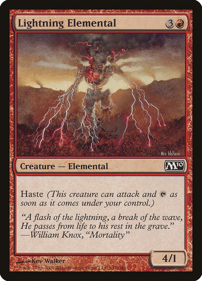 Lightning Elemental [Magic 2010] (M10 147)