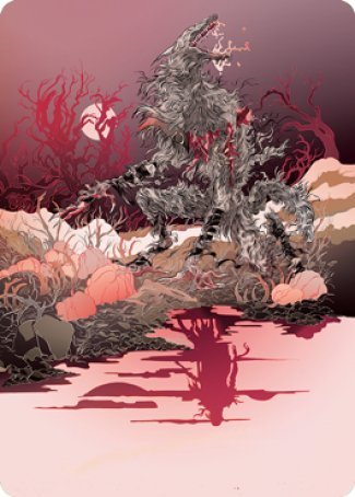 Arlinn, the Moon's Fury 2 Art Card [Innistrad: Midnight Hunt Art Series] (AMID 4)